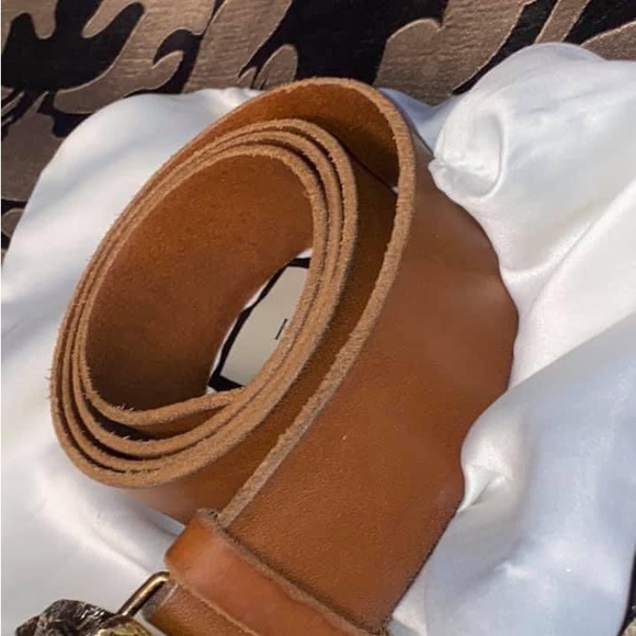 Gucci Foxhead leather belt - 95cm/38 inches - Picture 11 of 16